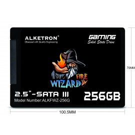 ALKETRON - Fire Wizard 256GB Gaming SSD-2.5 Inch