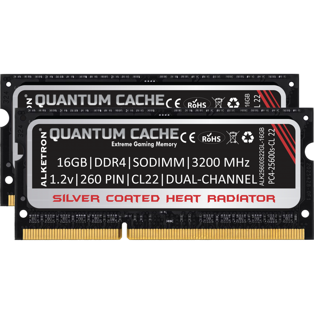 ALKETRON 32GB kit - 16GB DDR4 3200MHz - Gaming Laptop Memory (RAM)