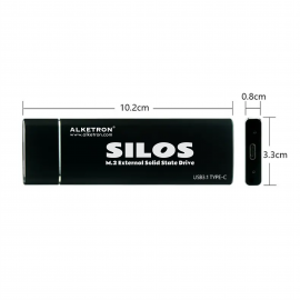 ALKETRON Silos - 2TB External SSD 600 MBPS Max speed  - NGFF type