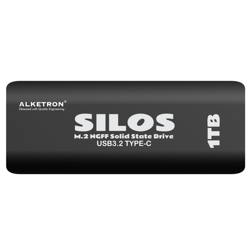 ALKETRON Silos - 1TB External SSD 600 MBPS Max speed  - NGFF type