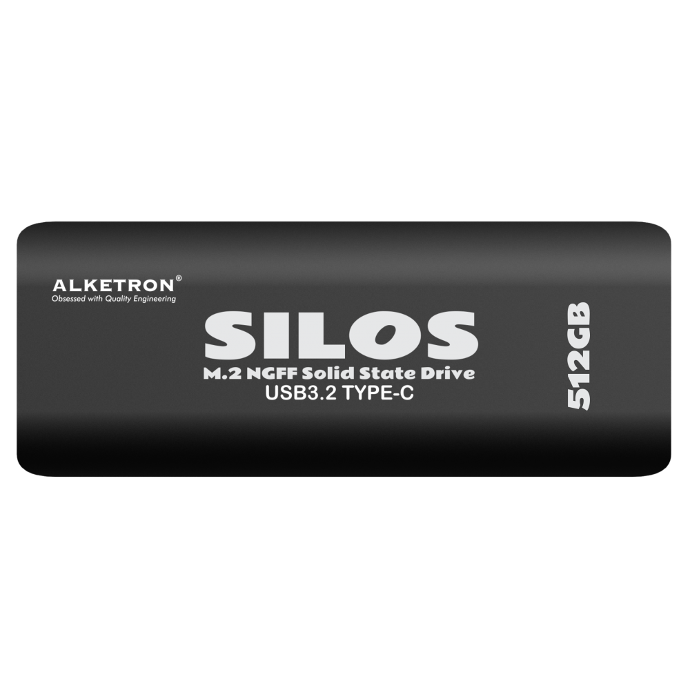 ALKETRON Silos - 512GB External SSD 600 MBPS Max speed  - NGFF type