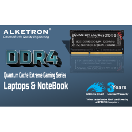 8GB DDR4 RAM Laptop - ALKETRON Quantum Cache Gaming Series