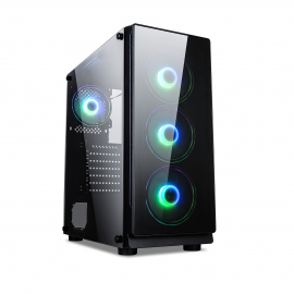 Entry Level Gaming Assembled Desktop PC - With AMD Ryzen Processor and RGB front cooling Fan 